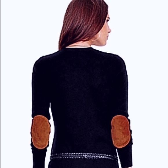 Ralph Lauren Tops - Ralph Lauren suede elbow patch long sleeve tee M